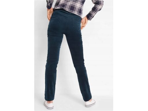 B.P.C spodnie damskie sztruksowe granatowe 50.