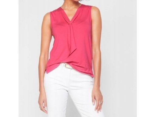 B.P.C top różowy z krawatką ^40/42