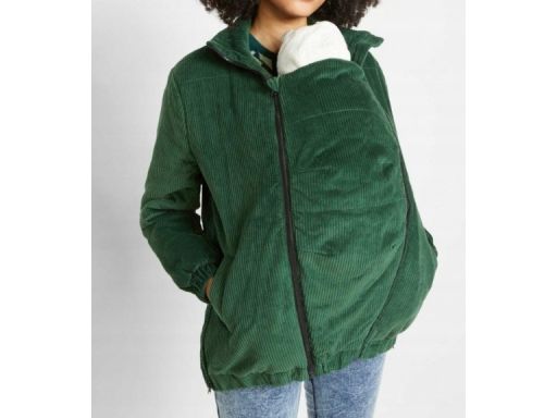 B.P.C kurtka ciążowa butelkowa zieleń z panelem dla dziecka ^46