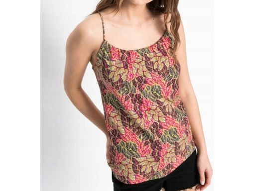 B.P.C bluzka letnia na ramiączka top wzór liście 36/38.