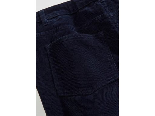 B.P.C spodnie sztruksowe elastyczne granatowe bootcut 48.