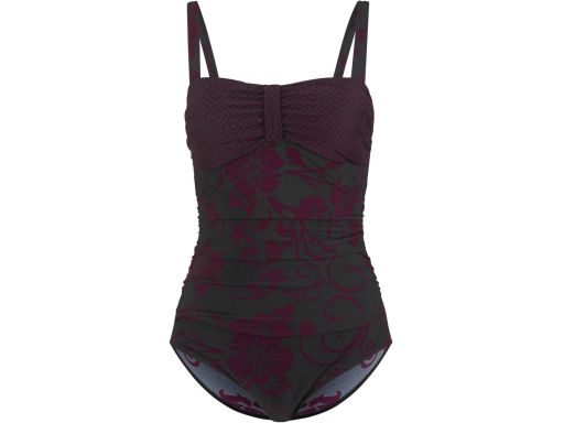 B.P.C kostium kąpielowy we wzory z marszczeniem r.56