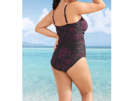 B.P.C kostium kąpielowy we wzory z marszczeniem r.56