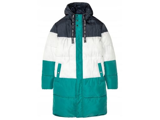 B.P.C długa kurtka męska pikowana z kapturem ^58