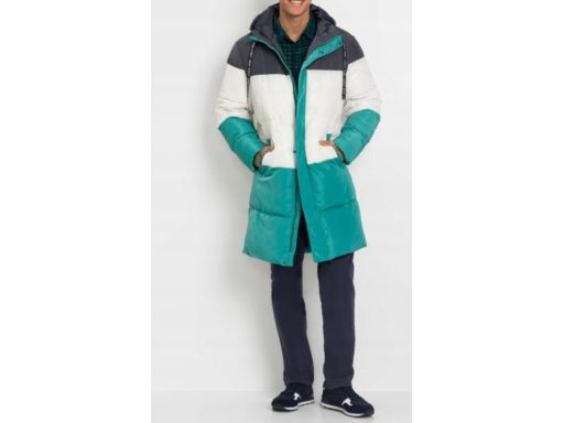 B.P.C długa kurtka męska pikowana z kapturem ^58