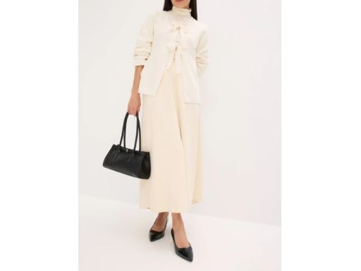 B.P.C kardigan śmietankowy z wiązaniem 48/50.