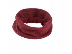 B.P.C komin dzianinowy szalik bordowy UNIWERSALNY.