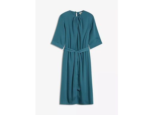 B.P.C sukienka midi turkusowa z paskiem ^42