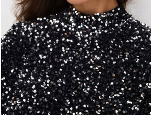 B.P.C sukienka ze stójką cekinowa r.48/50