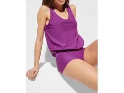 B.P.C tankini ciemny fiolet z bokserkami ^48