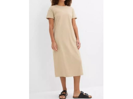 B.P.C sukienka dresowa beżowa bawełniana ^40/42