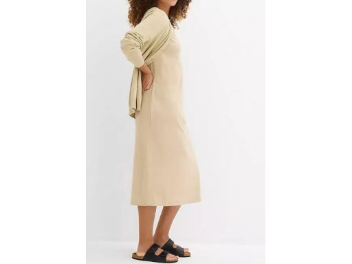 B.P.C sukienka dresowa beżowa bawełniana ^40/42