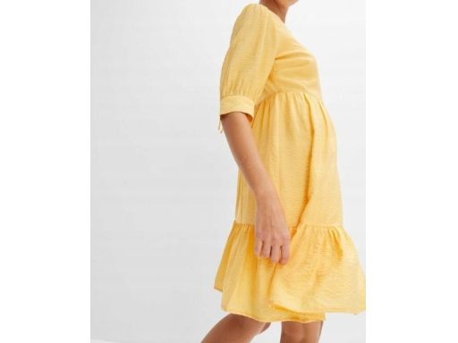 B.P.C sukienka żółta z falbanami r.40