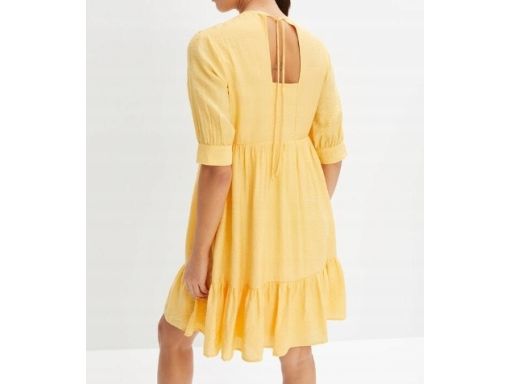 B.P.C sukienka żółta z falbanami r.40