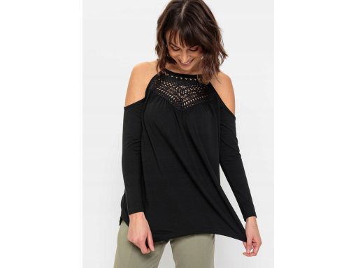 Bluzka odkryte ramiona koronka r.44/46