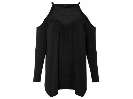 Bluzka odkryte ramiona koronka r.44/46