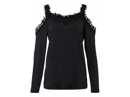 Bluzka odkryte ramiona koronka r.44/46