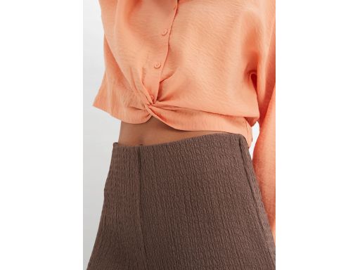 B.P.C bluzka koszulowa z wywinięciem brzoskwiniowa 48.