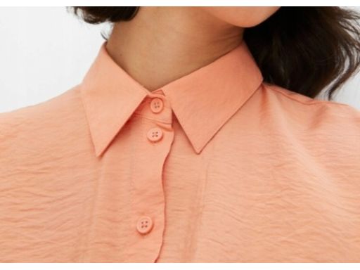 B.P.C bluzka koszulowa z wywinięciem brzoskwiniowa 48.