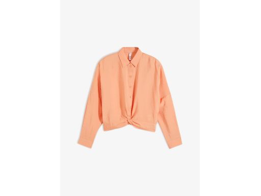 B.P.C bluzka koszulowa z wywinięciem brzoskwiniowa 48.