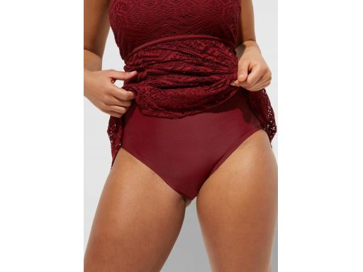 B.P.C bordowa sukienka kąpielowa ażurowa ^42