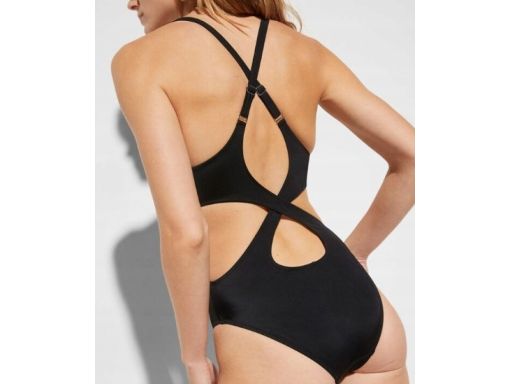 B.P.C kostium jednoczęściowy czarny sexy wycięcia 42.