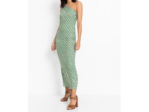 B.P.C długa sukienka na jedno ramię 36/38.