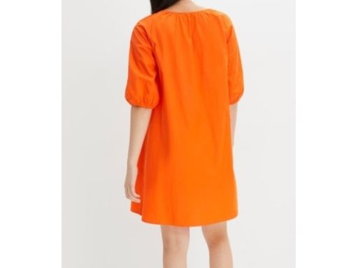 B.P.C sukienka pomarańczowa bawełniana z wiązaniem ^40