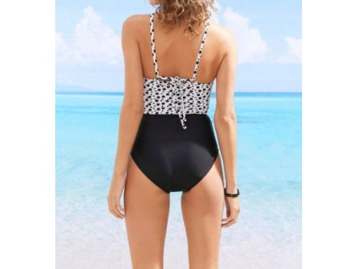 B.P.C kostium jednoczęściowy z nadrukiem oraz wycięciem r.40