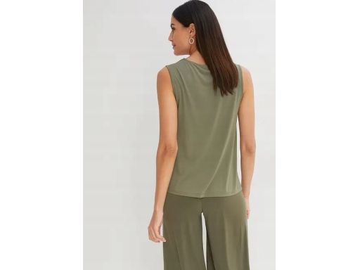 B.P.C top oliwkowy z krawatką r.44/46