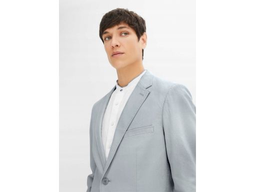 B.P.C garnitur męski 2-częściowy szary lniany ^62