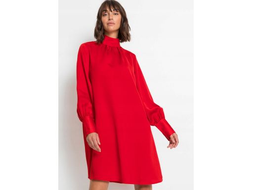 B.P.C atrakcyjna sukienka satynowa czerwona ^40