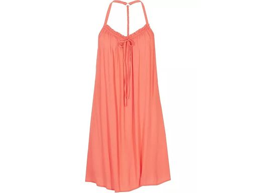 B.P.C sukienka plażowa koralowa z krepy 40.