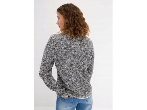 B.P.C sweter melanż dekolt w serek 52/54.