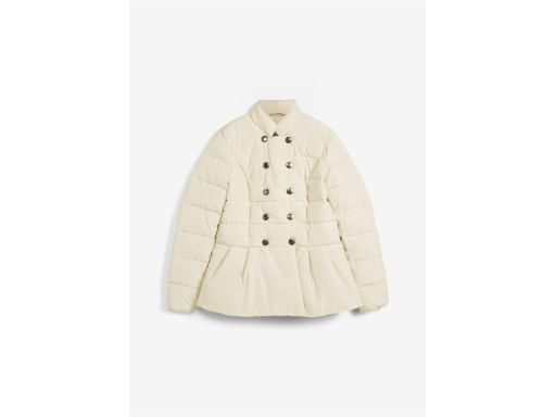 B.P.C kurtka pikowana jasny beż z baskinką r.46