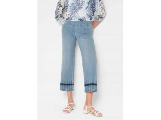 B.P.C spodnie jeansowe kuloty nadruk r.42