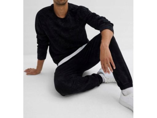 B.P.C męska bluza czarna z efektem sprania r.3XL