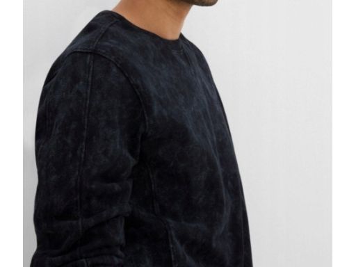 B.P.C męska bluza czarna z efektem sprania r.3XL