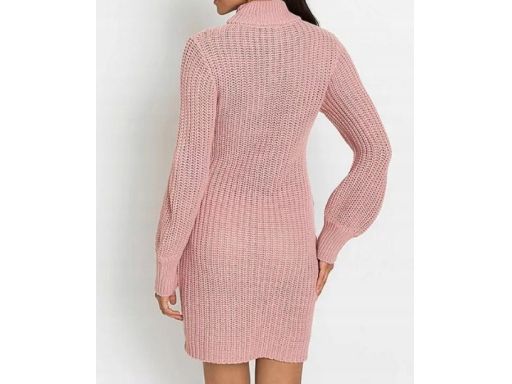 B.P.C sukienka dzianinowa brudny róż 36/38.