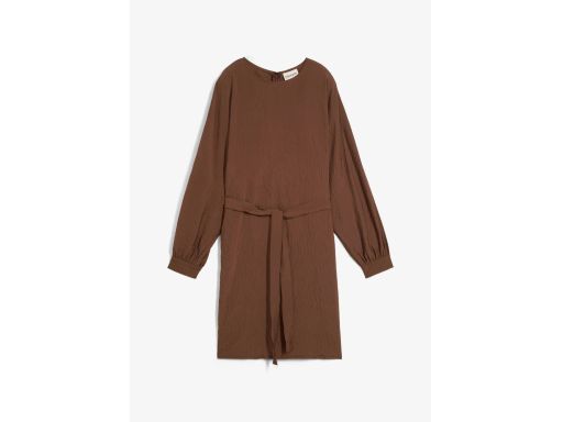 B.P.C. sukienka strukturalna brązowa z paskiem 40.