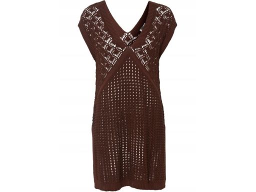 B.P.C sweter ażurowy brązowy r.44/46