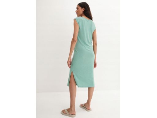 B.P.C sukienka prosta midi miętowa 36/38.