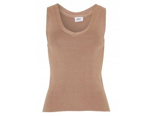 B.P.C dzianinowy beżowy grube ramiączka r.52/54