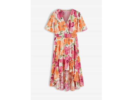 B.P.C asymetryczna sukienka w kwiaty r.48