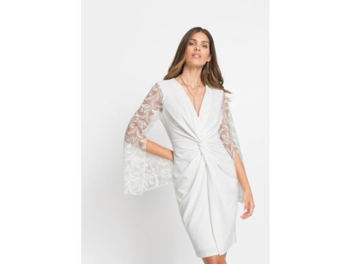 B.P.C biała sukienka z koronką r.36/38