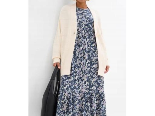 B.P.C kardigan beżowy na jeden guzik 56/58.