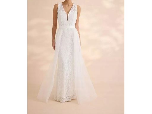 B.P.C suknia ślubna romantyczna z cekinami efektowna r.40