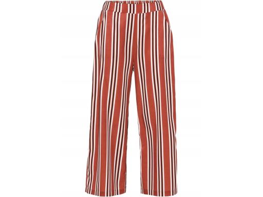 B.P.C spodnie kuloty rude w paski 38.