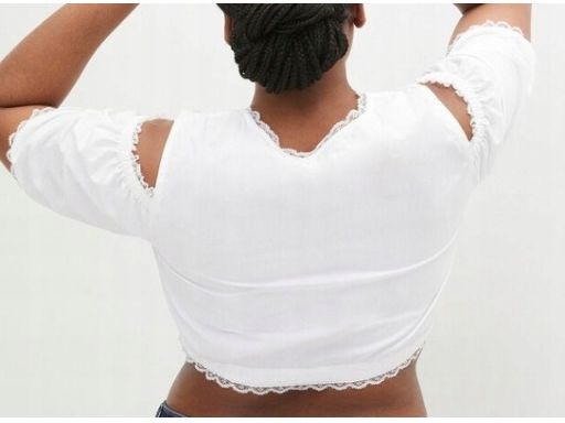 B.P.C damska bluzka krótka w stylu ludowym ^44