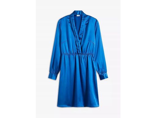 B.P.C atrakcyjna sukienka satynowa niebieska r.46